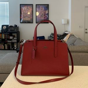 COACH Charlie Medium Carryall in Pebble Leather